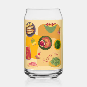 Tapas Time Can Glass