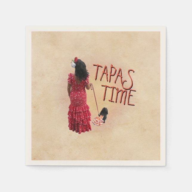 Tapas Time Napkin (Front)