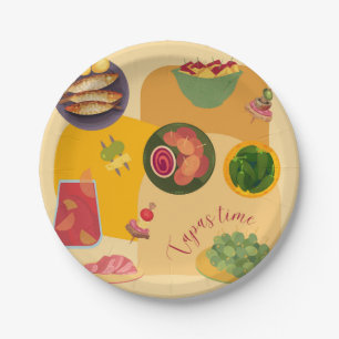 Tapas Time Paper Plate
