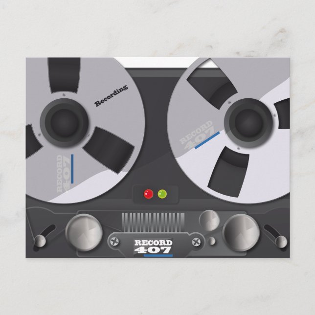 Tape Deck Recorder Postcard (Front)