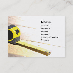 tape measure business card