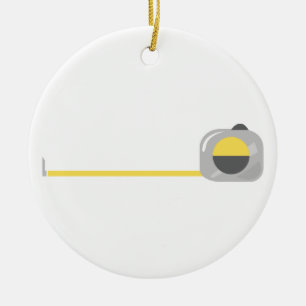 Tape Measure Ceramic Ornament
