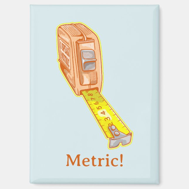 Tape measure metric system measuring tape magnet (Front)