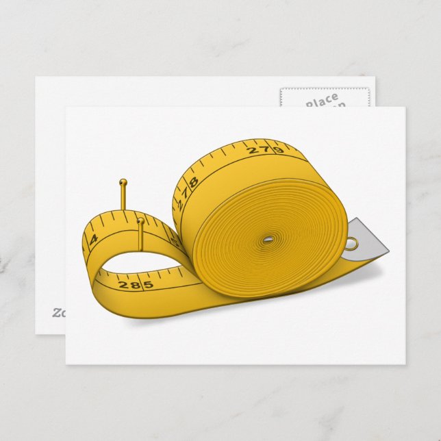 Tape Measure Snail Postcard (Front/Back)