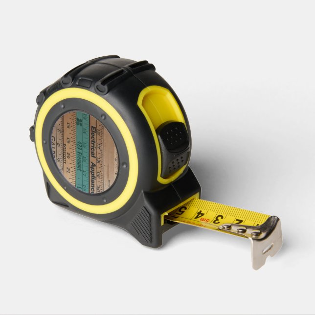 Tape Measure with Vintage Yardsticks 1 (Angle)