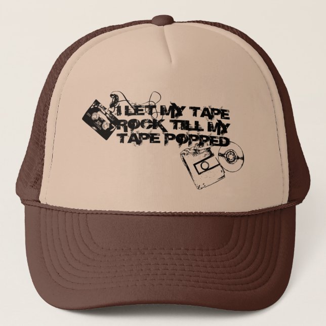 Tape popped trucker hat (Front)
