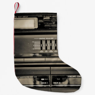 Tape recorder small christmas stocking