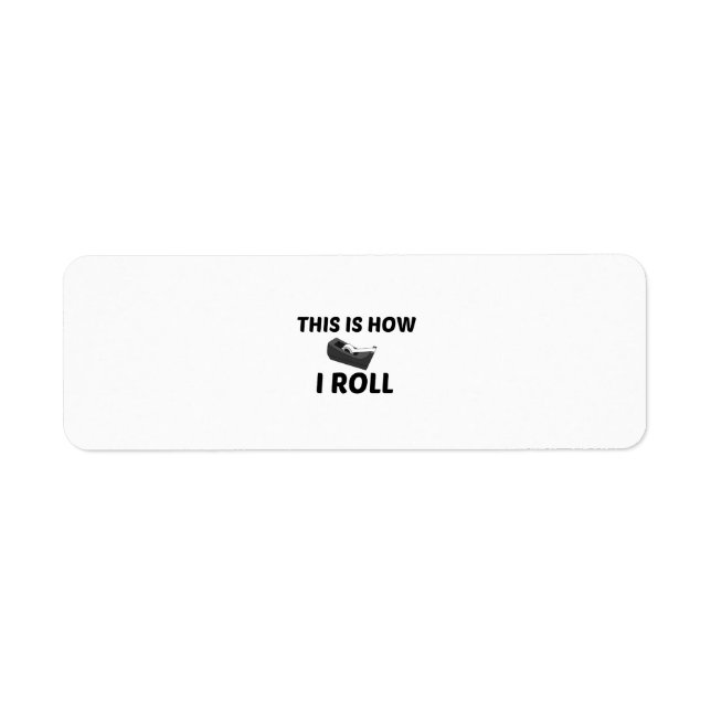 TAPE ROLL RETURN ADDRESS LABEL (Front)