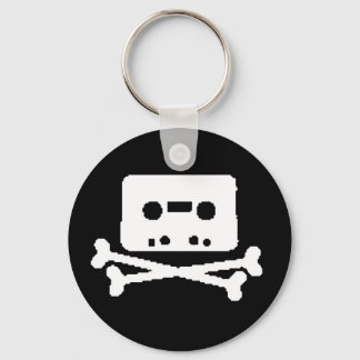 tape skull key ring