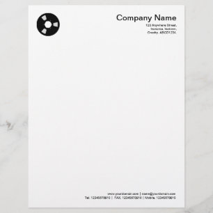 Tape Spool - Black Letterhead