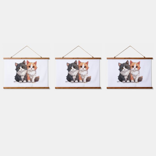 Tapestries Funny Cats Wall Art & Décor  Tapestrie (Triple)