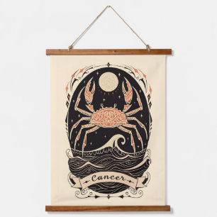 Tapestry Cancer Celestial Zodiac Art