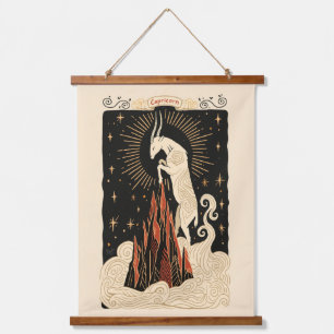 Tapestry Capricorn Celestial Zodiac Art