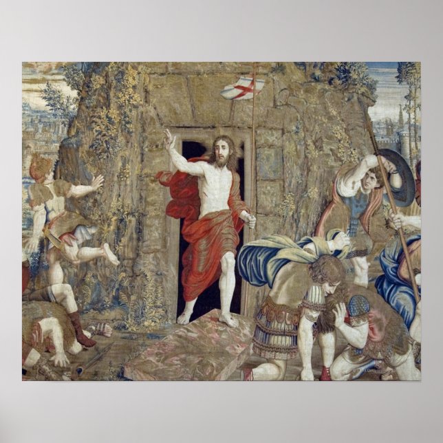 Tapestry depicting the Resurrection of Christ in Poster (Front)