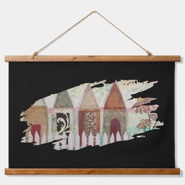 Tapestry - Fenced Houses Brushstroke (Front)