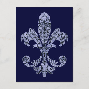 Tapestry Fleur de lis 1 Postcard