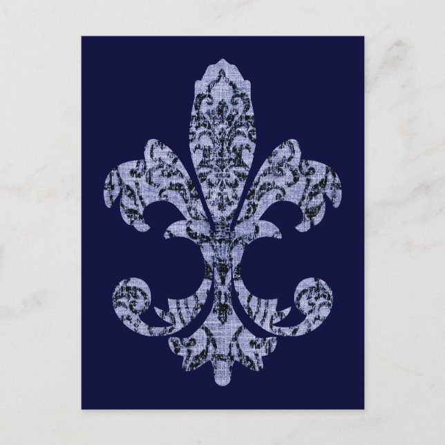 Tapestry Fleur de lis 1 Postcard (Front)