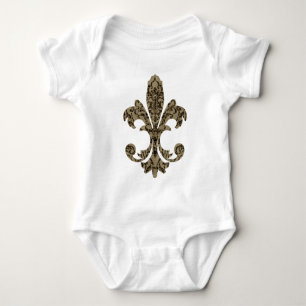 Tapestry Fleur de lis 4 Baby Bodysuit