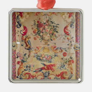 Tapestry in early Rococo style with strapwork and Metal Tree Decoration