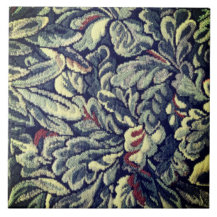 Tapestry Leaves Ceramic Tile