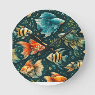 Tapestry Wall Hanging - Inspired Home Decor Round Clock
