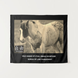 Tapestry WILD HORSES OF UTAH, ONAQUI MOUNTAINS BLM