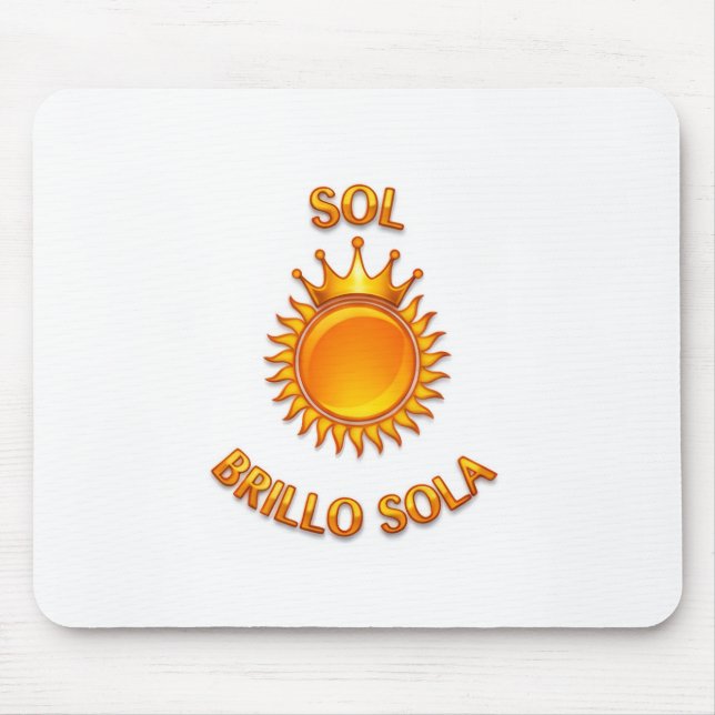 Tapete para Ratón con Logo Sol Brillo Sola | Mouse Mouse Pad (Front)