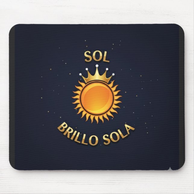 Tapete para Ratón con Logo Sol Brillo Sola | Mouse Pad (Front)