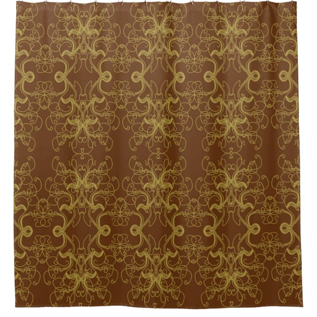 Tapete - Vintage baroque style illustration Shower Curtain (Front)