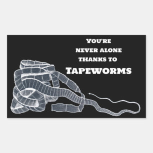 Tapeworm And You Rectangular Sticker
