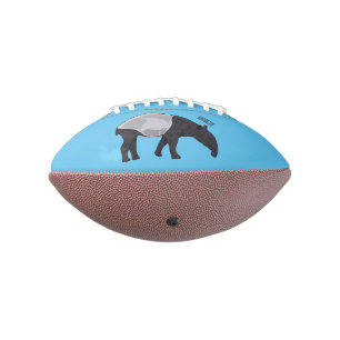 Tapir cartoon illustration football