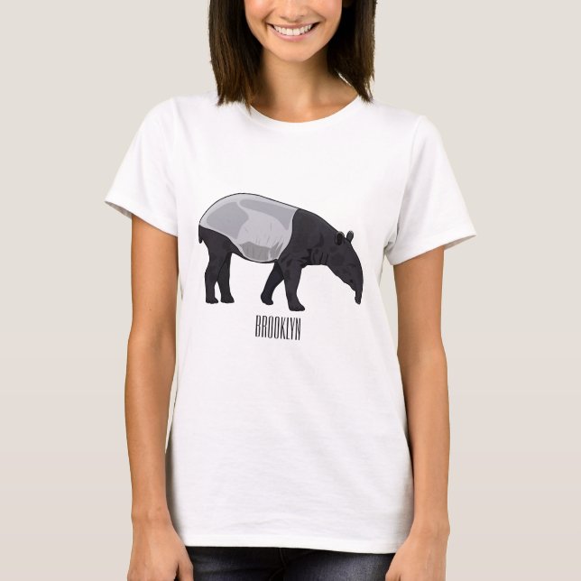Tapir cartoon illustration T-Shirt (Front)