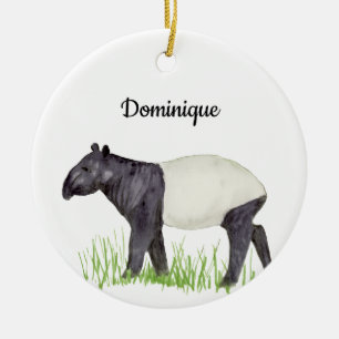 Tapir Ceramic Ornament