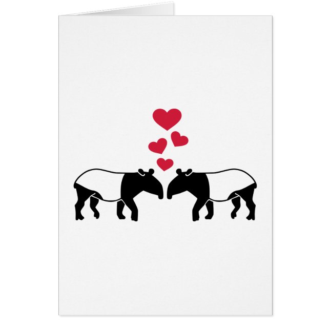 Tapir red hearts love (Front)