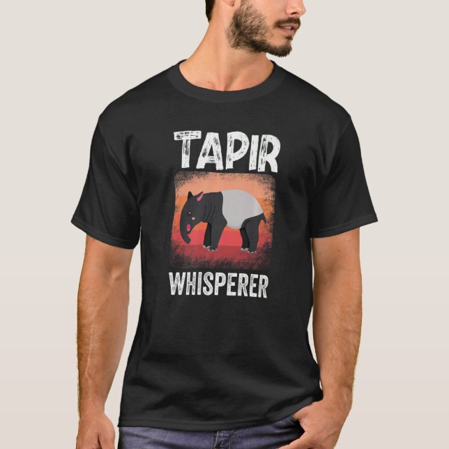 Tapir Whisperer Mammal From South America Wildlife T-Shirt (Front)