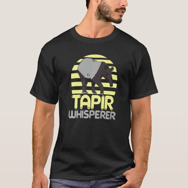 Tapir Whisperer Wildlife Animal Zookeeper Tapirrif T-Shirt (Front)