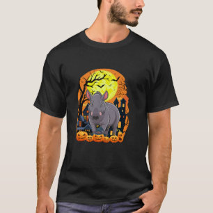 Tapir With Pumpkins Funny Scary Halloween Party T T-Shirt