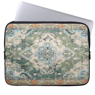 Tapis antique vert laptop sleeve