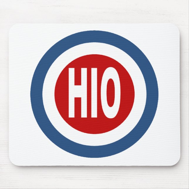 Tapis de souris blanc OHIO Mouse Pad (Front)