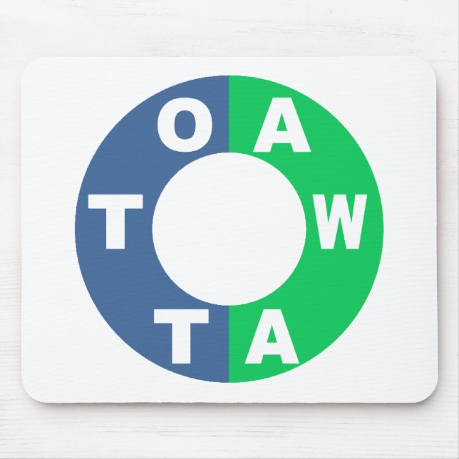 Tapis de souris blanc Top design OTTAWA Mouse Pad (Front)