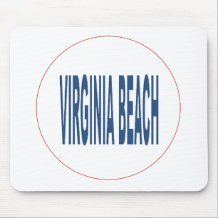 Tapis de souris blanc VIRGINIA BEACH Mouse Pad