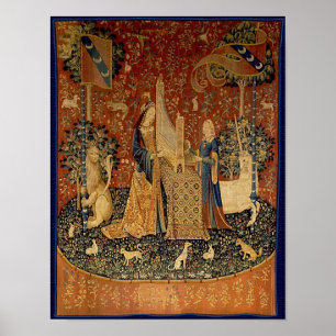 Tapisserie de La lady à la licorne Poster