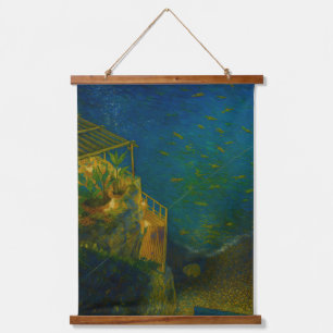Tapisserie murale cadre en bois hanging tapestry