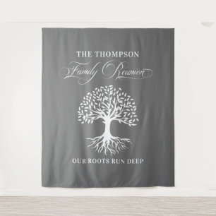 Tapiz Family reunion tree backdrop banner Tapestry