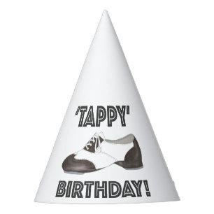 Tappy Happy Birthday Bday Tap Dance Tapdance Shoe Party Hat