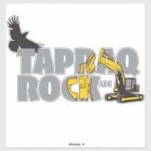 Tapraq Rock Logo Stickers