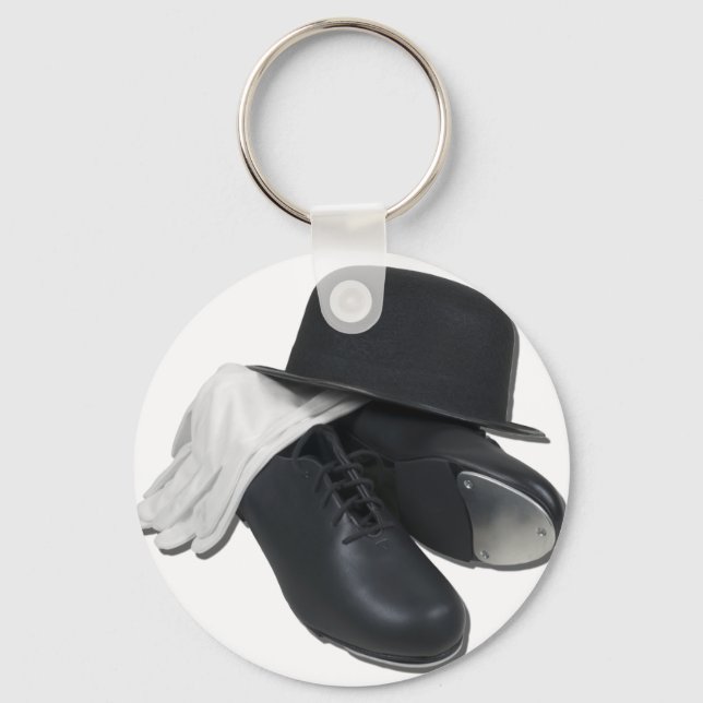 TapShoesBowlerGloves012511 Key Ring (Front)