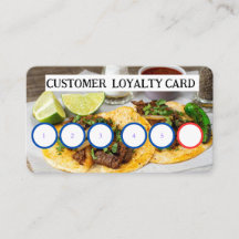 TAQUERIA - CUSTOMER  LOYALTY CARD 