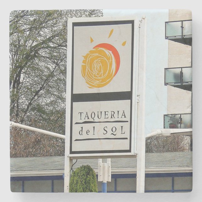 Taqueria del Sol, Taqueria del Sol Decatur,Decatur Stone Coaster (Front)