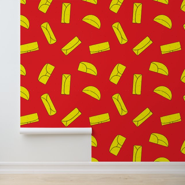 Taqueria Mexican Food Pattern Wallpaper (Application)